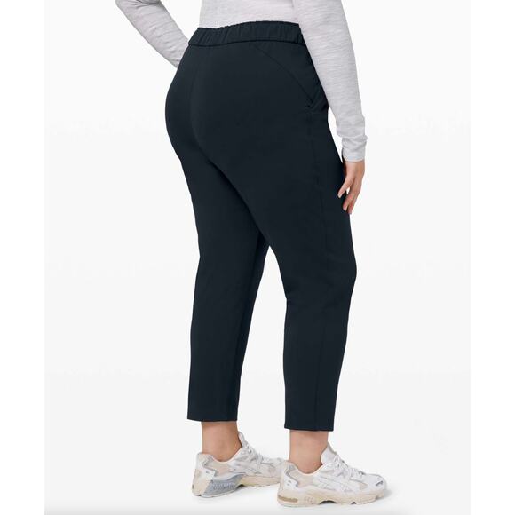 LULULEMON Keep Moving Pant 7/8 High-Rise True Navy Blue {E18} - Picture 3 of 8